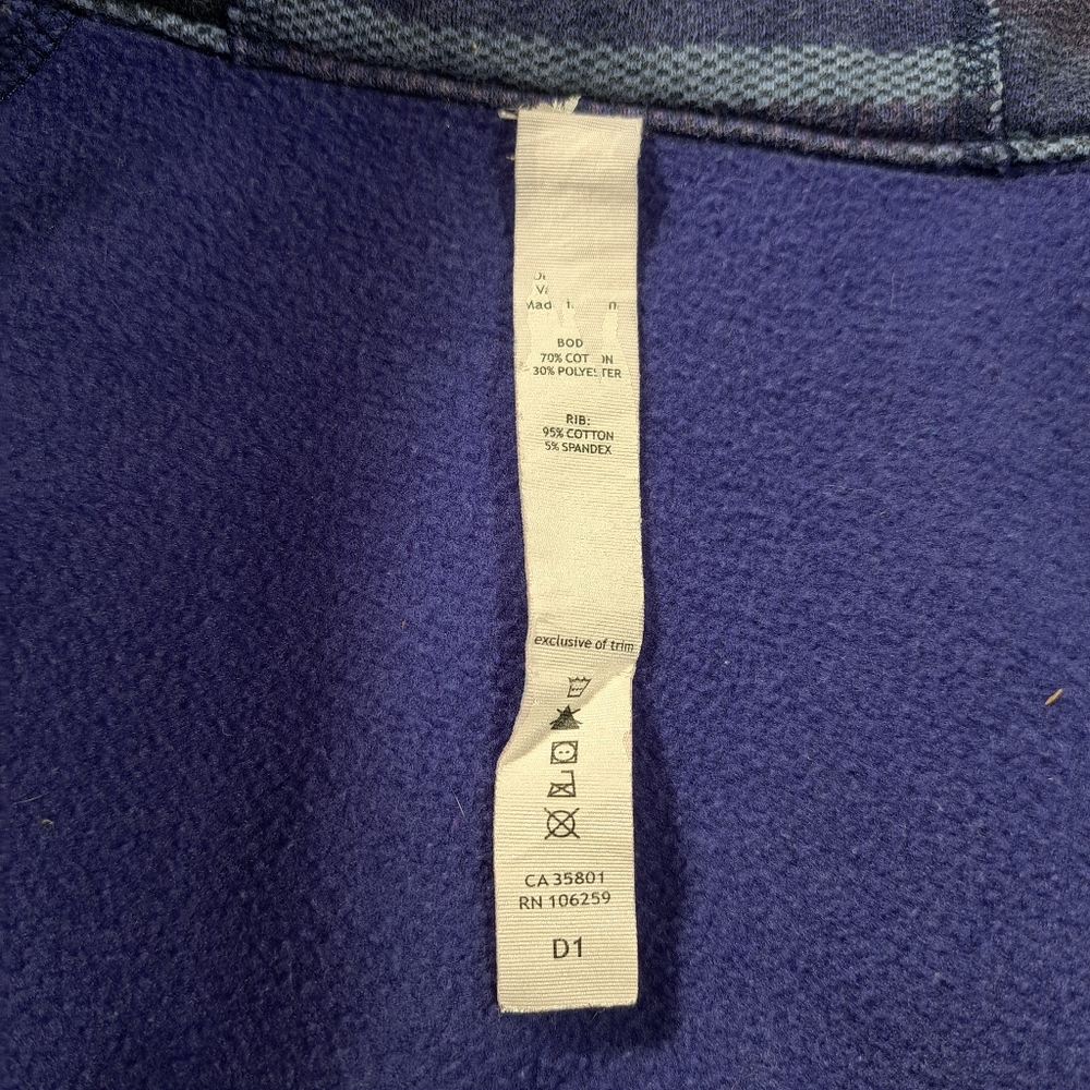 Lululemon Scuba Full Zip Hoodie Blue Purple Poncho Stripe G- 8 - Picture 3 of 12